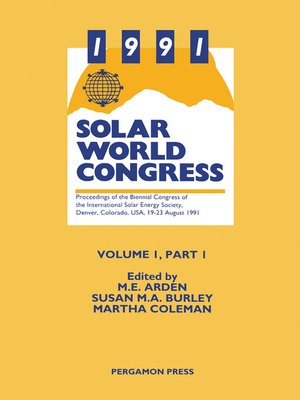 cover image of 1991 Solar World Congress